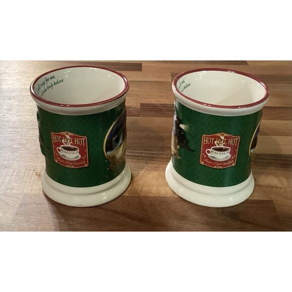 Set Of 2 The Polar Express Train “Believe” Coffee Cup Mugs Christmas 3D - Picture 5 of 10